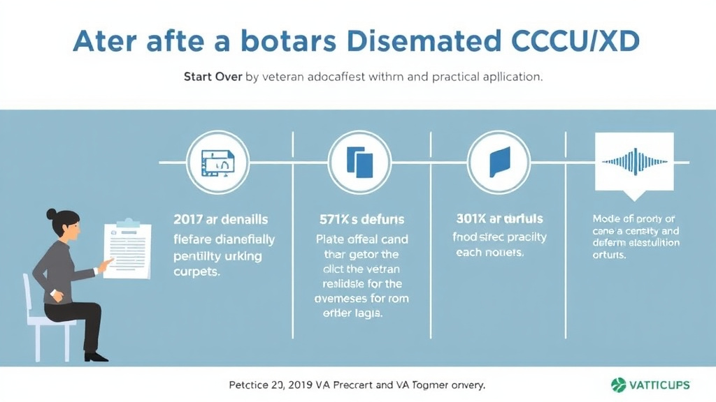Visual guide for practical steps in after a board denial: cavc or start over?