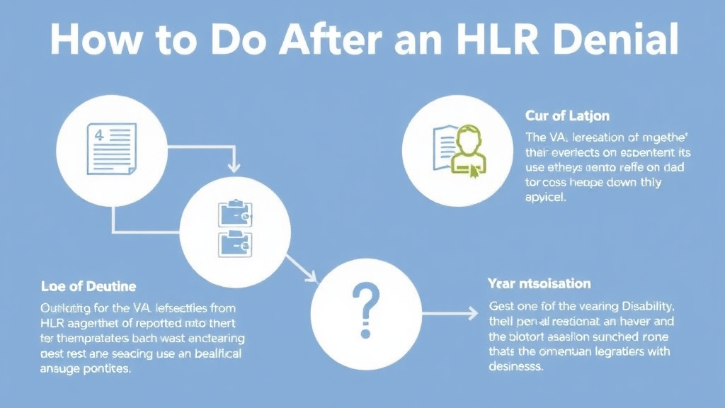 Visual guide for practical steps in what to do after an hlr denial