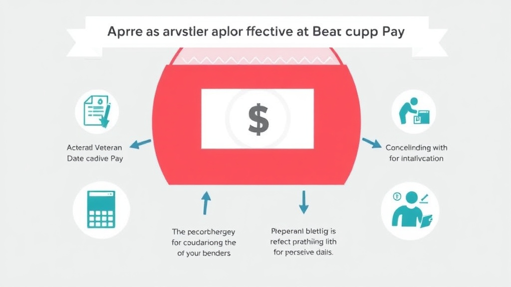 Visual guide for practical steps in appeal for earlier effective date: retroactive pay