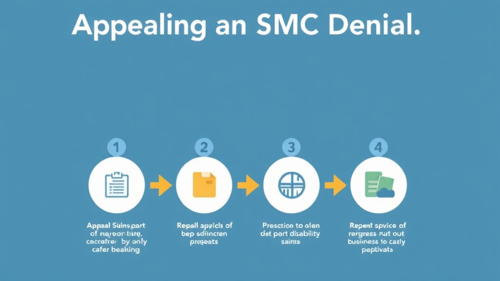 Visual guide for practical steps in appealing an smc denial