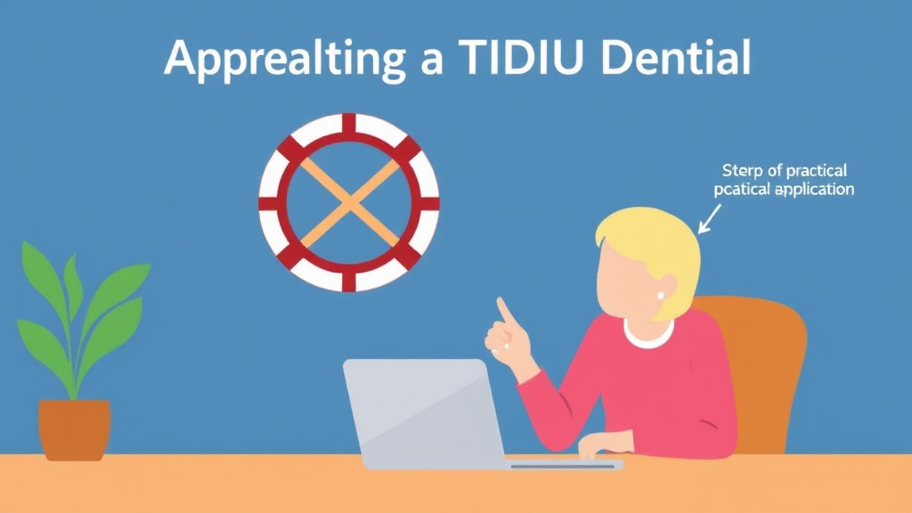 Visual guide for practical steps in appealing a tdiu denial