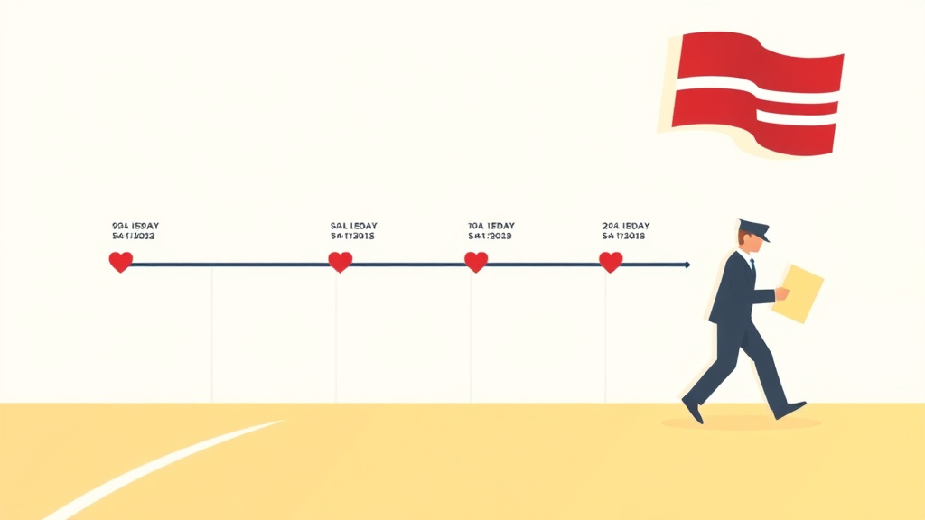 Illustration showing key concepts related to appeal timeline: how long each lane takes