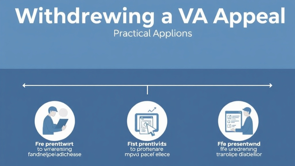 Visual guide for practical steps in withdrawing a va appeal: when and how