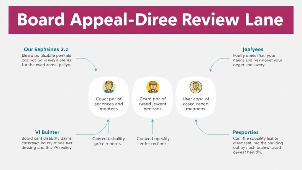 Visual guide for practical steps in board appeal: direct review lane explained