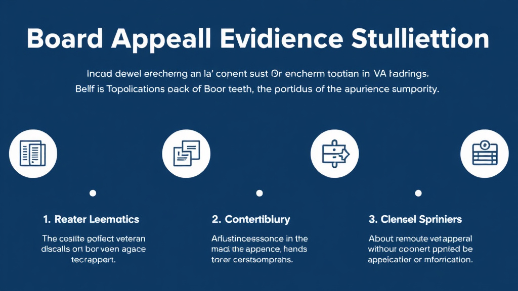 Visual guide for practical steps in board appeal: evidence submission lane
