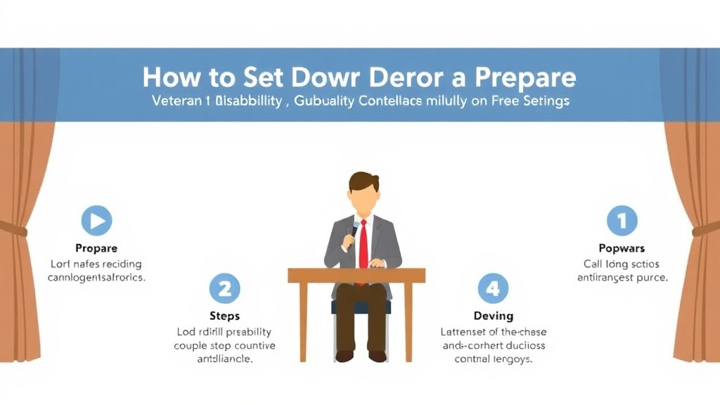 Visual guide for practical steps in how to prepare for a board hearing