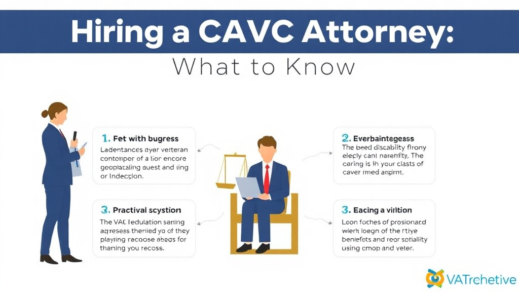 Visual guide for practical steps in hiring a cavc attorney: what to know