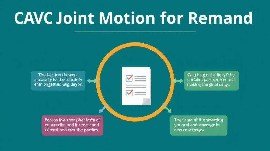 Visual guide for practical steps in cavc joint motion for remand explained
