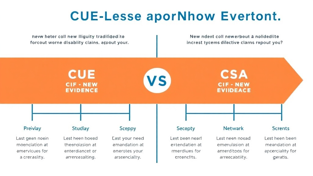Visual guide for practical steps in cue vs new evidence: different paths to overturn
