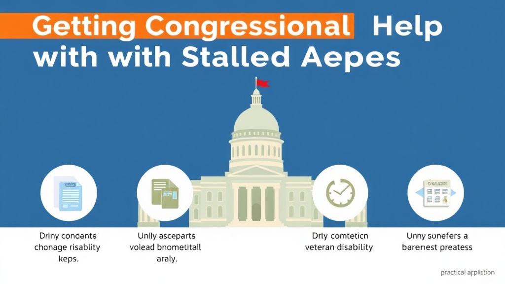 Visual guide for practical steps in getting congressional help with stalled appeals