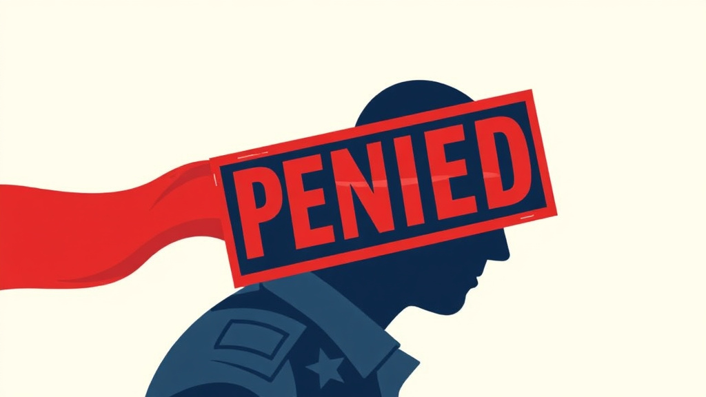 Illustration showing key concepts related to denied ptsd claim: how to appeal successfully