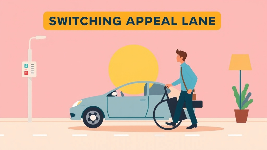Illustration showing key concepts related to switching appeal lanes: when and how