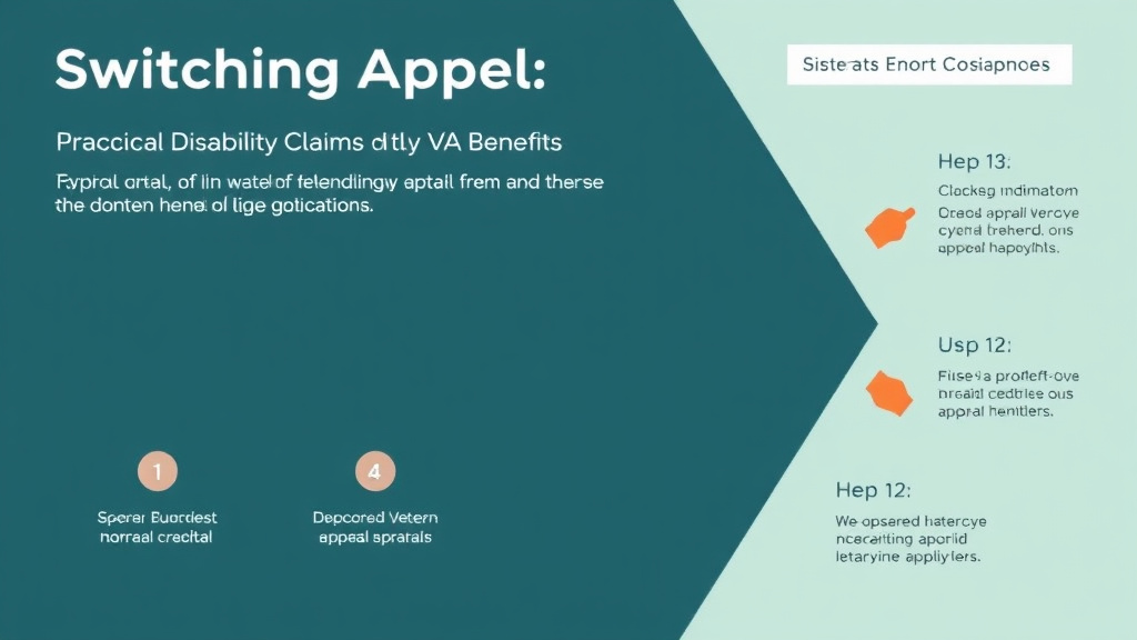 Visual guide for practical steps in switching appeal lanes: when and how