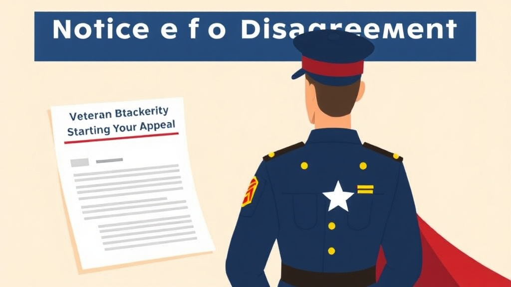 Illustration showing key concepts related to notice of disagreement: starting your appeal