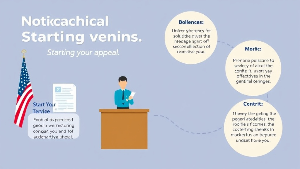 Visual guide for practical steps in notice of disagreement: starting your appeal