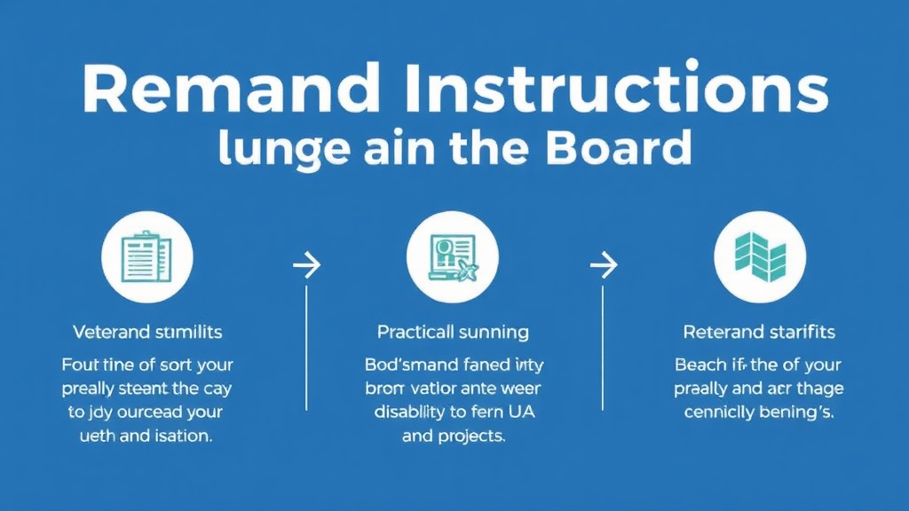 Practical workflow diagram for following Remand Instructions from the Board