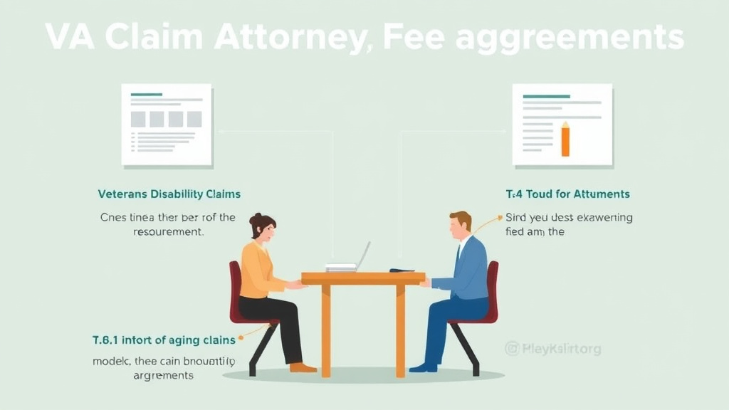 Visual guide for practical steps in va claim attorney fee agreements explained