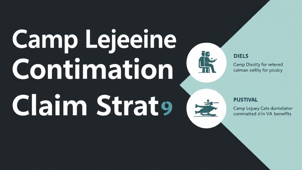 Visual guide for practical steps in camp lejeune contamination claim strategy