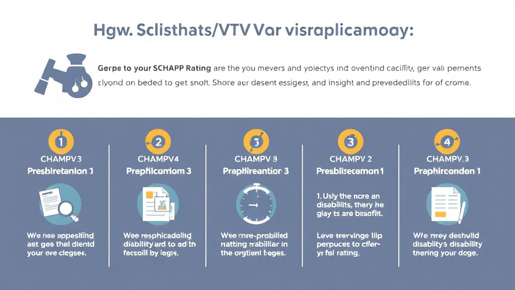 Visual guide for practical steps in getting champva through your va rating