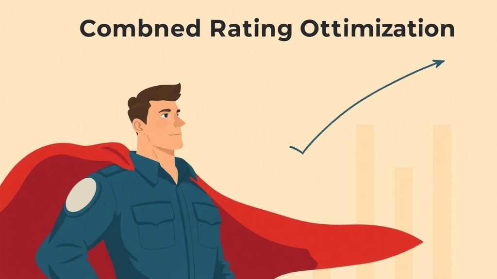Illustration showing key concepts related to combined rating optimization: maximize your va math