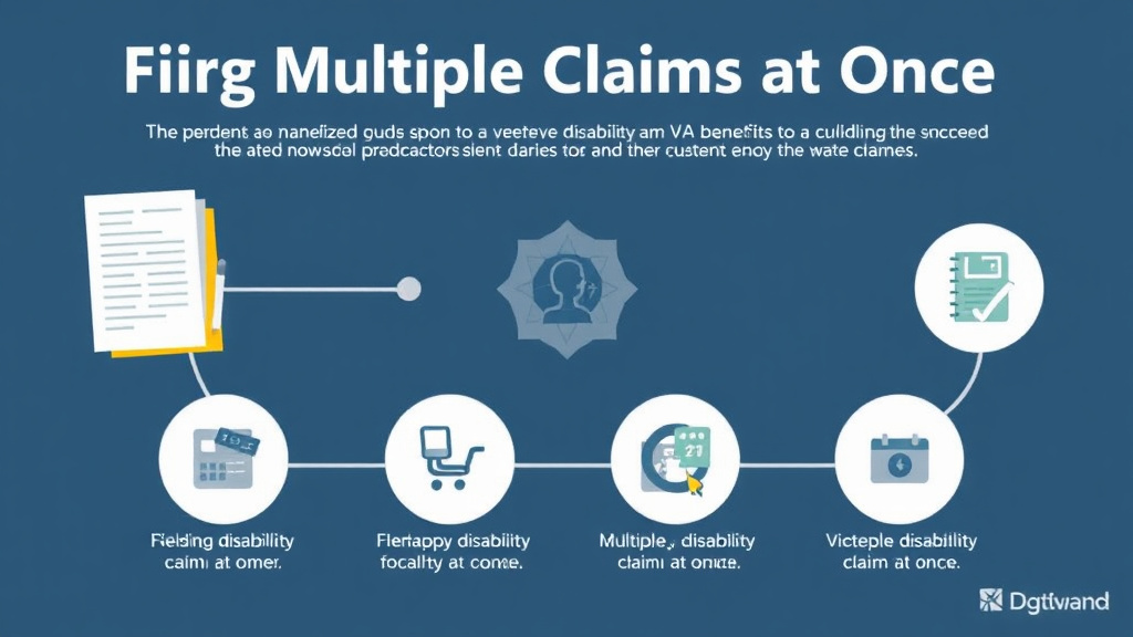 Illustration showing key concepts related to filing multiple claims at once: strategy guide