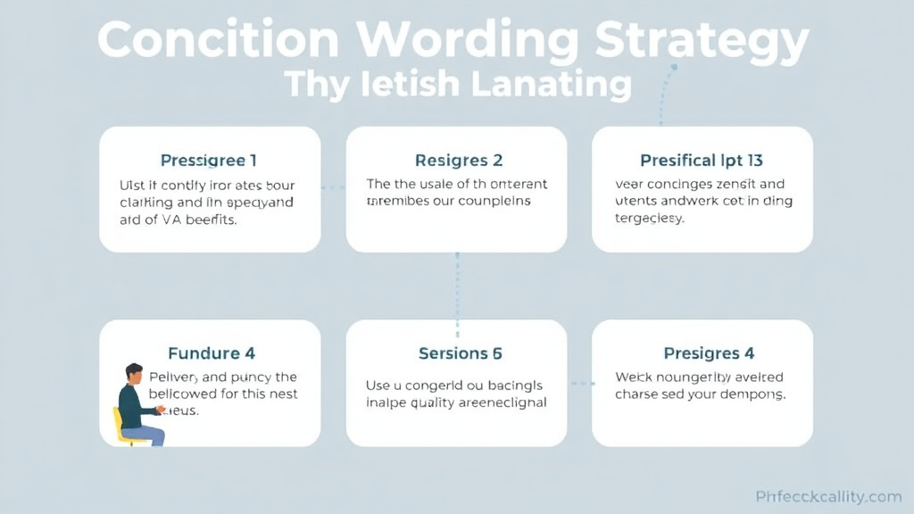 Visual guide for practical steps in contention wording strategy: use the right language