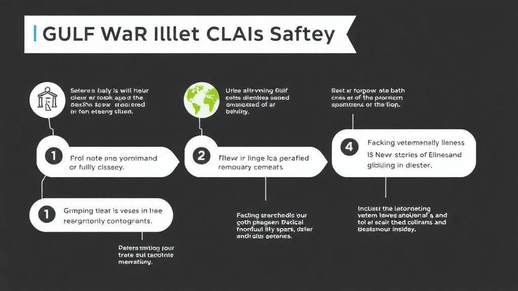 Visual guide for practical steps in gulf war illness claim strategy