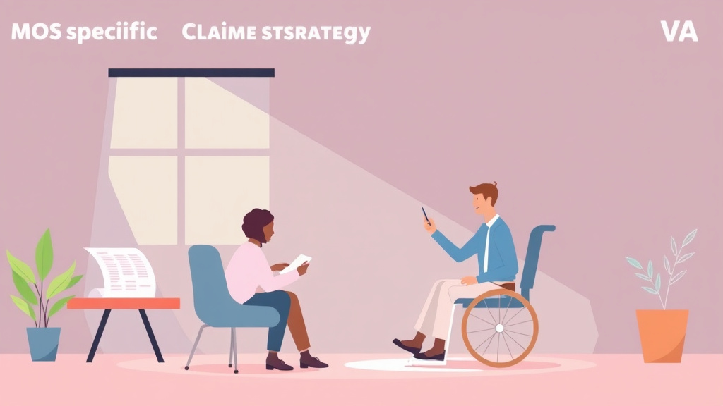 Illustration showing key concepts related to mos-specific claim strategy: using your job against the va
