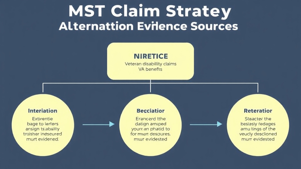 Visual guide for practical steps in mst claim strategy: alternative evidence sources