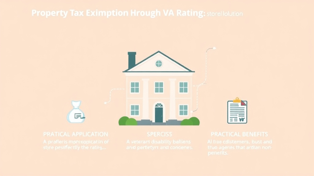 Visual guide for practical steps in property tax exemption through va rating