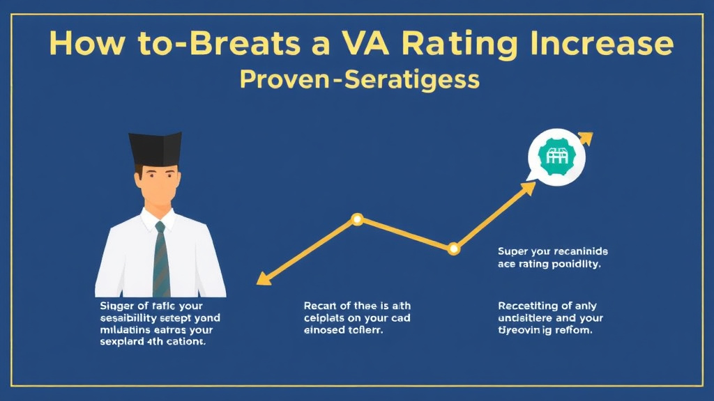 Visual guide for practical steps in how to get a va rating increase: proven strategies