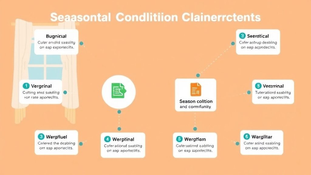 Visual guide for practical steps in seasonal condition claim strategy