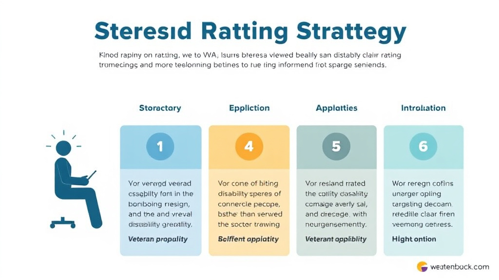 Visual guide for practical steps in staged rating strategy: different ratings over time