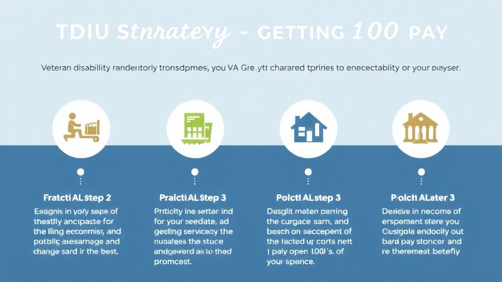 Visual guide for practical steps in tdiu strategy: getting 100% pay