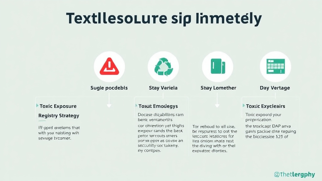 Visual guide for practical steps in toxic exposure registry strategy: document your exposure