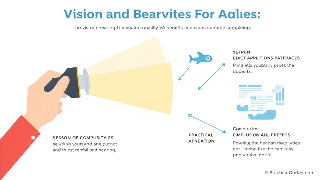Illustration showing key concepts related to vision and hearing combined strategy