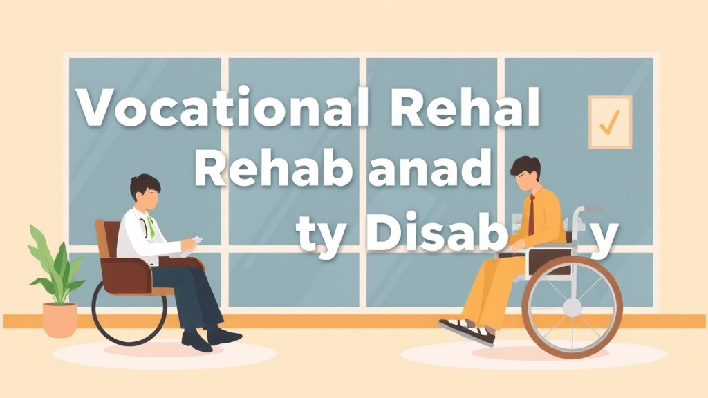 Illustration showing key concepts related to vocational rehab and va disability combined