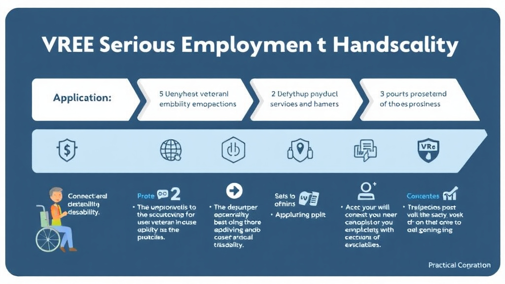 Visual guide for practical steps in vr&e serious employment handicap strategy