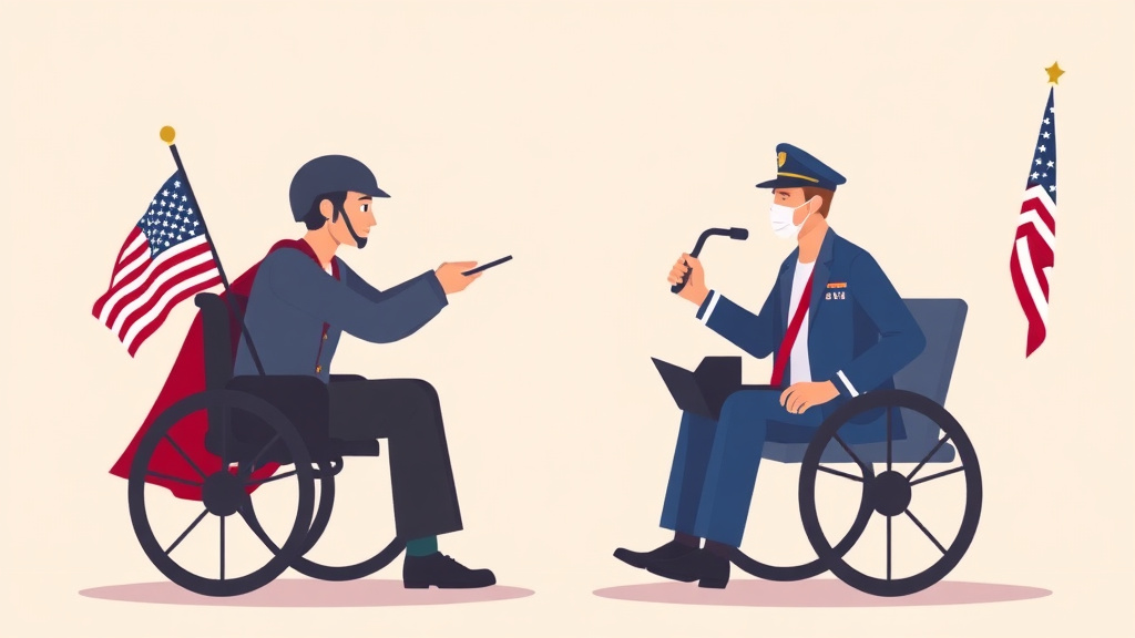 Illustration showing key concepts related to vetclaim vs american legion vso services