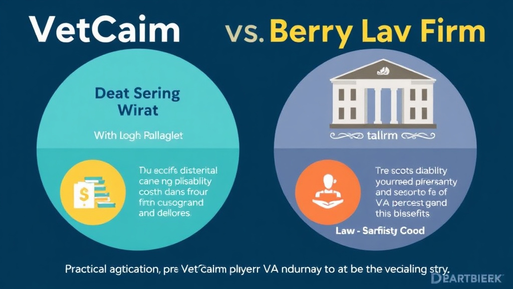 Visual guide for practical steps in vetclaim vs berry law firm: cost comparison