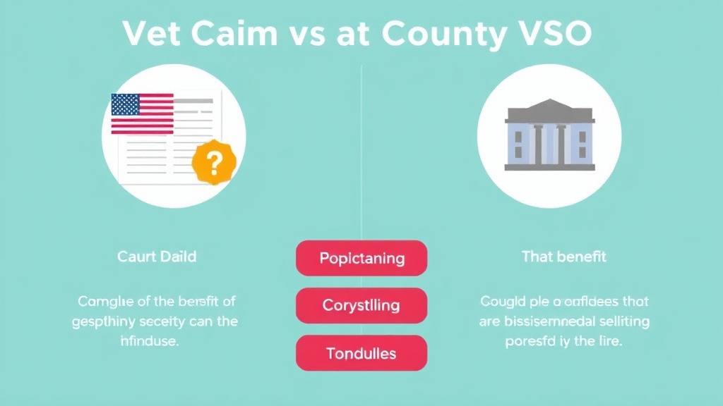 Practical workflow diagram for vetClaim vs County VSO: Which to Use