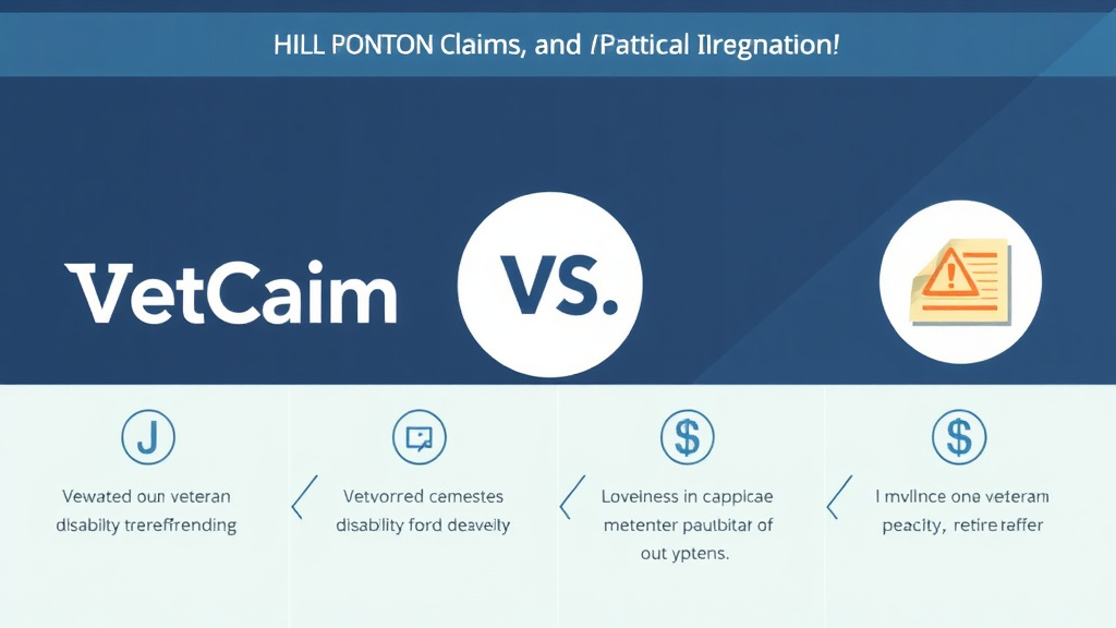 Visual guide for practical steps in vetclaim vs hill and ponton: attorney vs ai platform