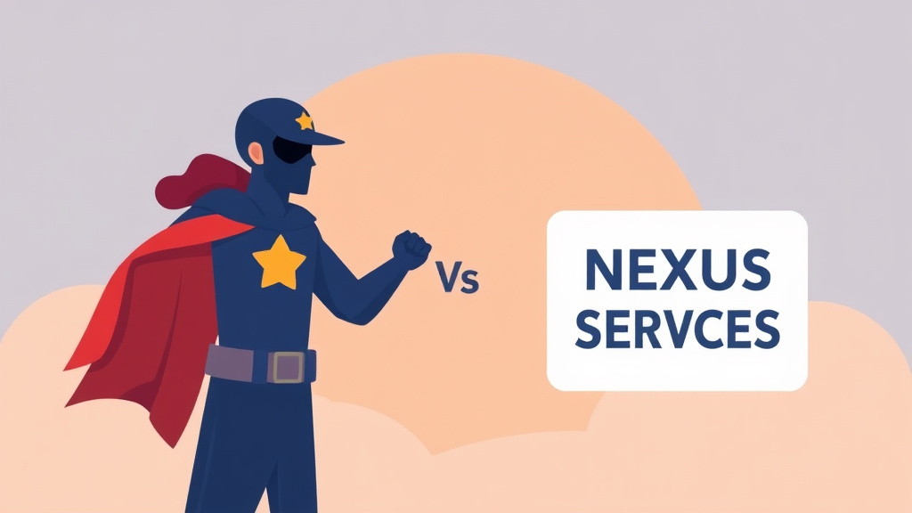 Illustration showing key concepts related to vetclaim vs traditional nexus letter services