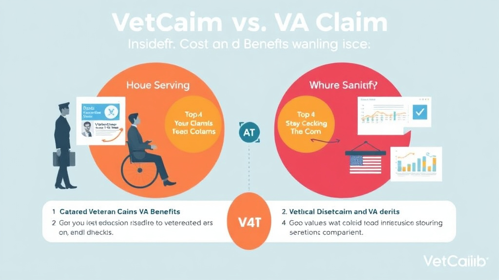 Visual guide for practical steps in vetclaim vs va claims insider: cost and value comparison