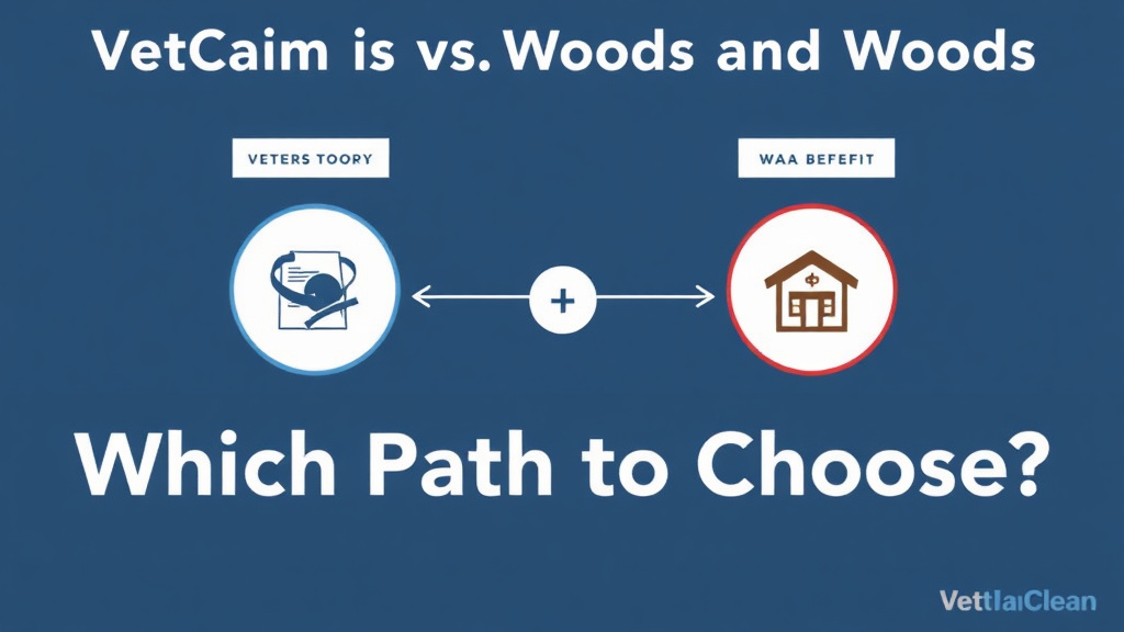 Visual guide for practical steps in vetclaim vs woods and woods: which path to choose