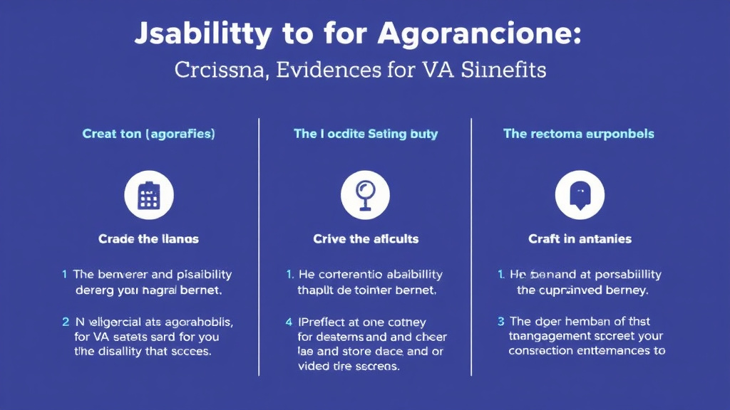 Practical workflow diagram for VA Disability for Agoraphobia: Rating Criteria, Evidence, and Claim Strategy