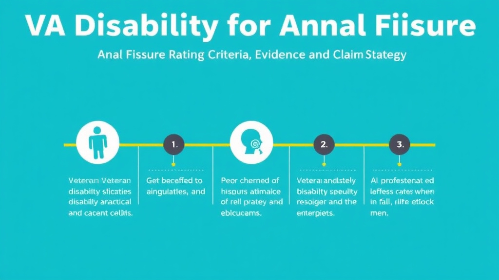 Visual guide for practical steps in va disability for anal fissure: rating criteria, evidence, and claim strategy