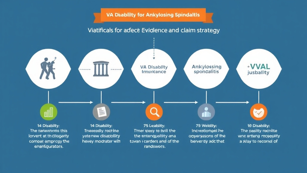 Visual guide for practical steps in va disability for ankylosing spondylitis: rating criteria, evidence, and claim strategy