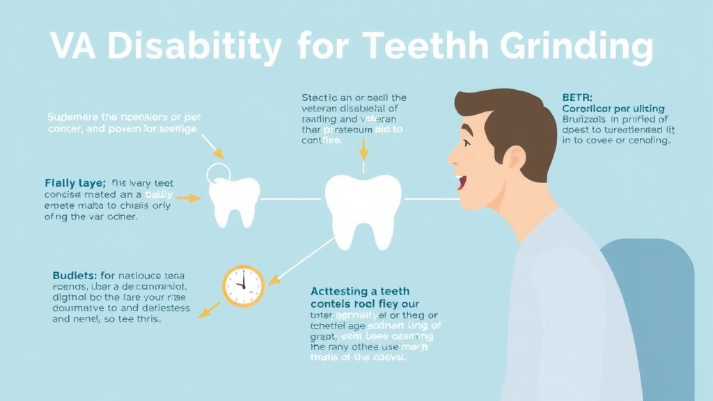 Practical workflow diagram for VA Disability for Bruxism (Teeth Grinding)