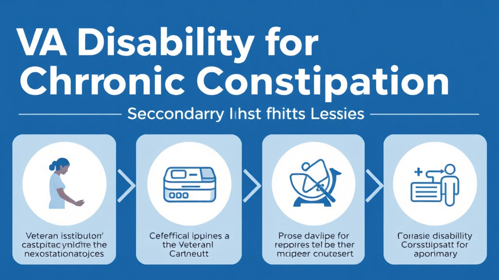 Hands-on guide visualization for VA Disability for Chronic Constipation: Secondary Claim Guide